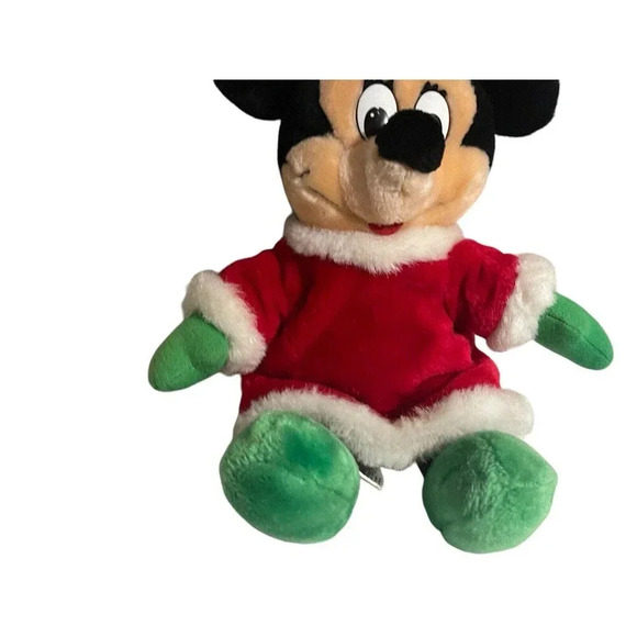 Vintage Disney World Parks Minnie Mouse Christmas Outfit Plush Stuffed Animal - Picture 7 of 14